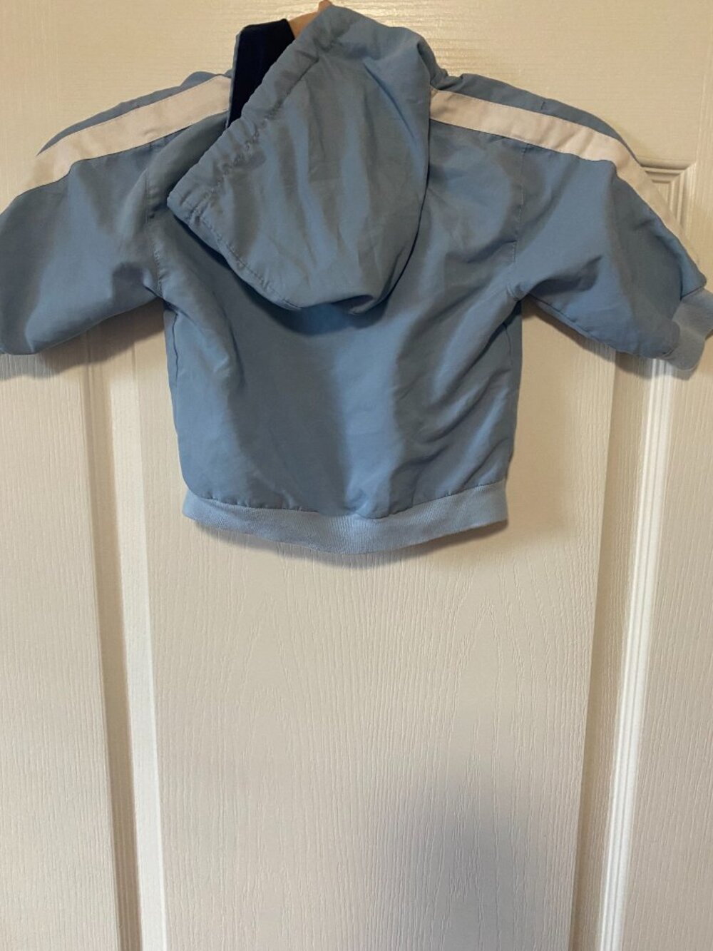 Vintage Harley-Davidson Baby Boy Light Blue Hooded Lightweight Jacket 6/9M - Picture 9 of 13